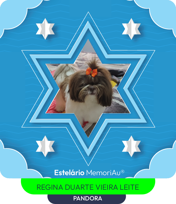 Estrela em homenagem a PANDORA